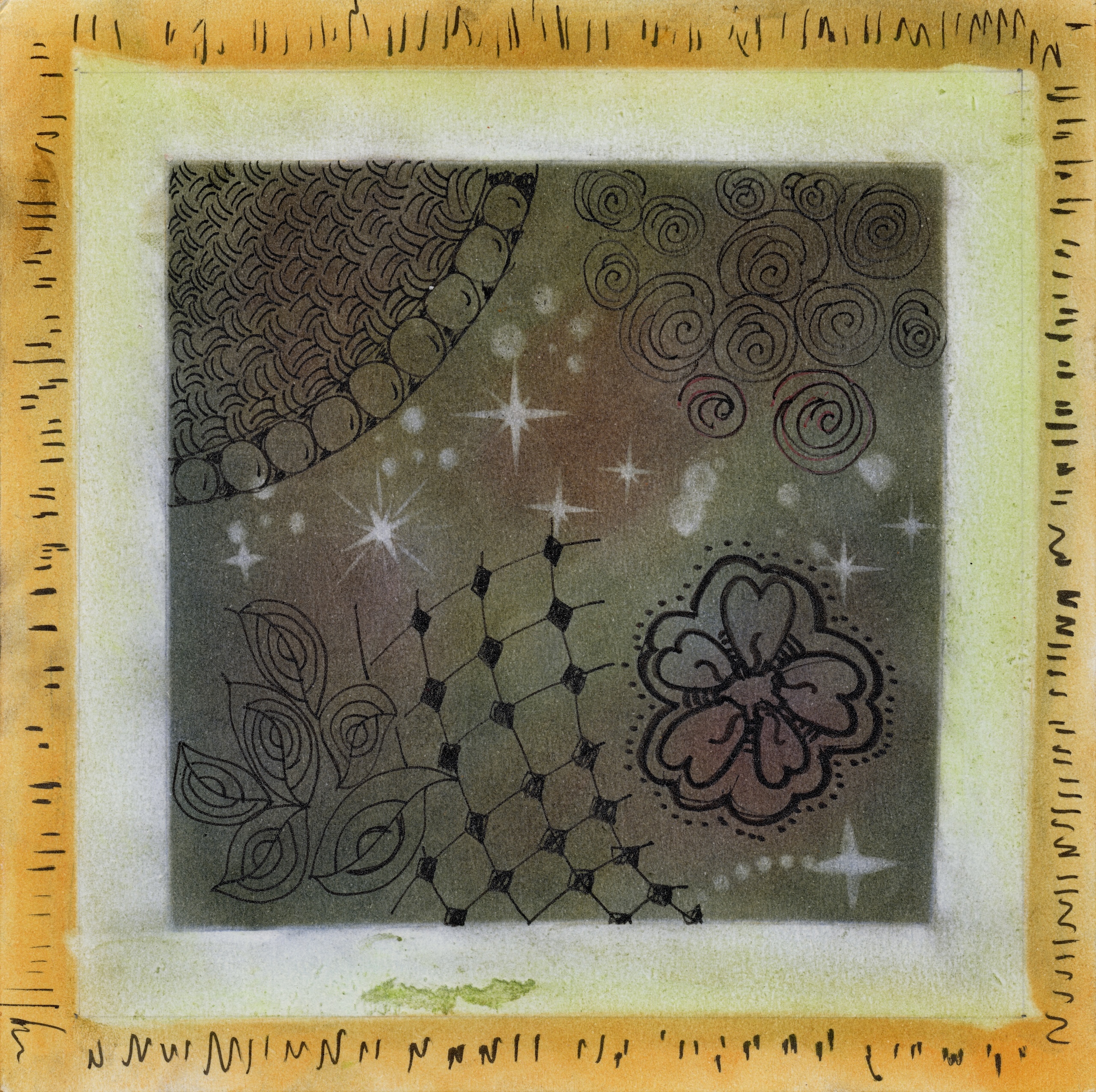 Vintage Zentangle