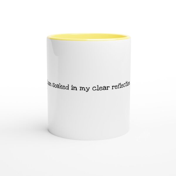 White 11oz Ceramic Mug with Color Inside